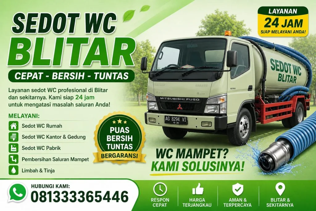 sedot wc blitar